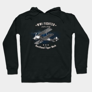 Havilland Tiger Moth WWI Fighter aircraft Hoodie